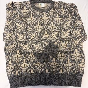 Royal North Mills Outfitters Wool Blend Vintage Pattern Sweater